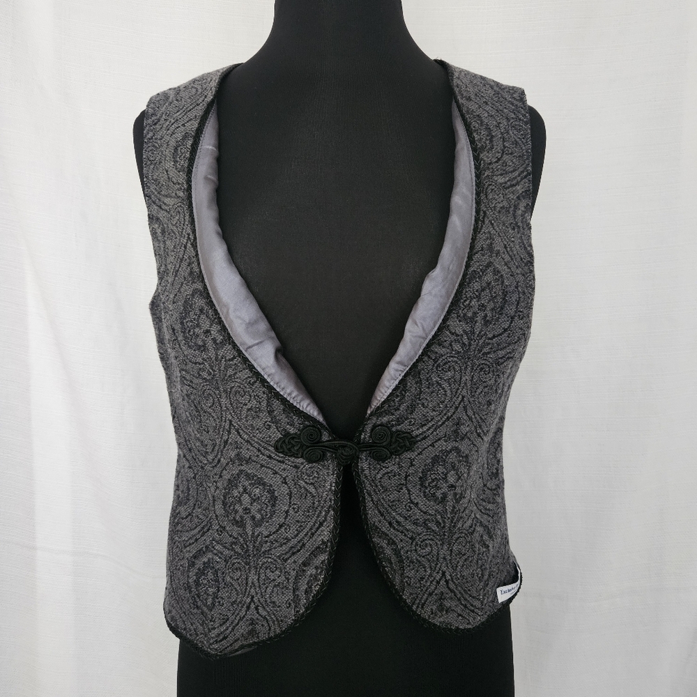 Pendleton Black and Gray Wool Vest Size Medium